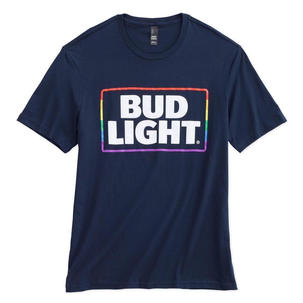 Bud Light Tshirt Multicolor Logo For Beer Lovers
